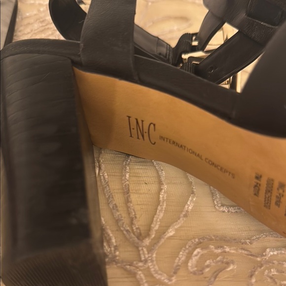 INC International Concepts Black  block Heels - Picture 11 of 12